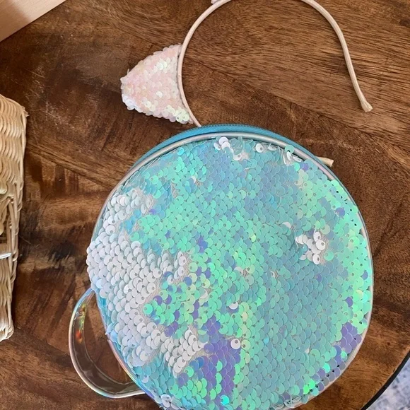 Sequent round bag and I love Plum kitty ears - Picture 2 of 10